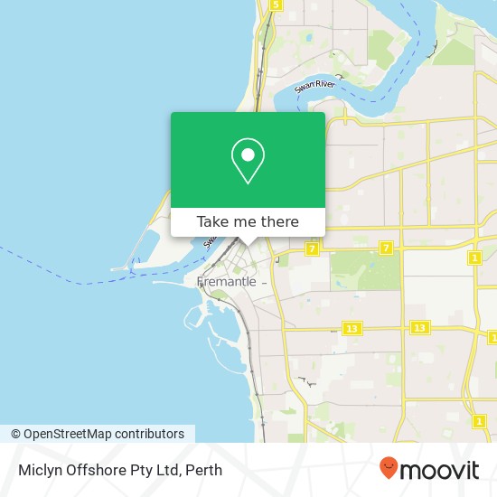 Miclyn Offshore Pty Ltd map