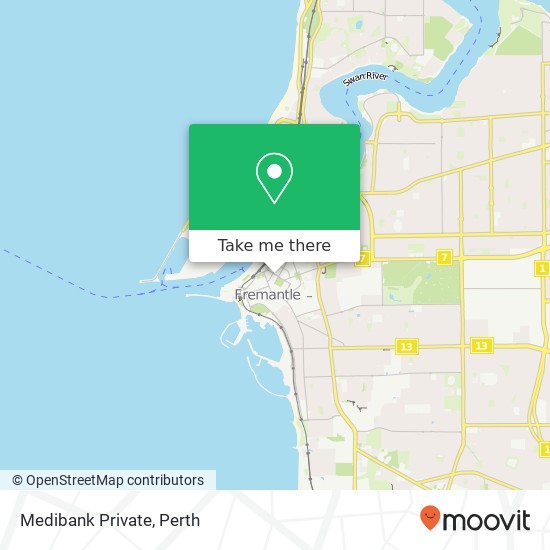 Medibank Private map