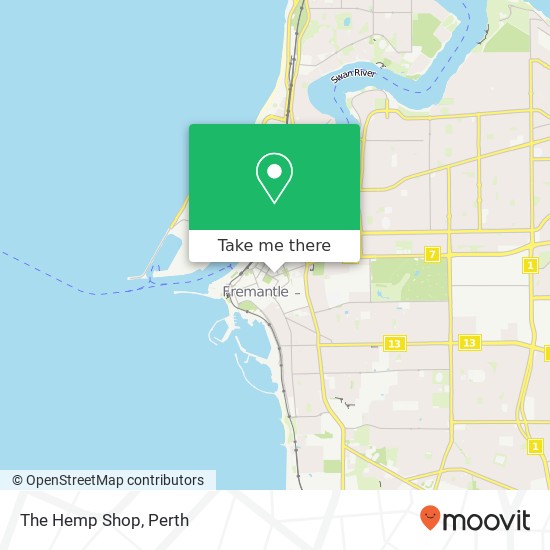 The Hemp Shop map