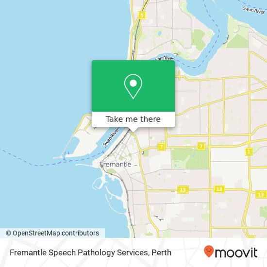 Fremantle Speech Pathology Services map