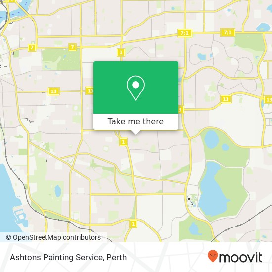 Mapa Ashtons Painting Service