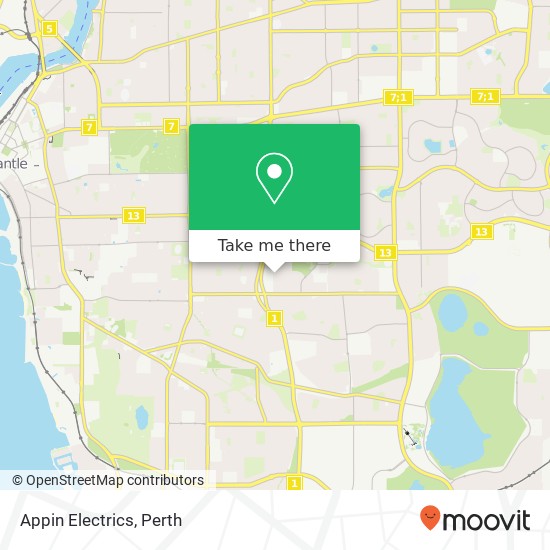 Appin Electrics map