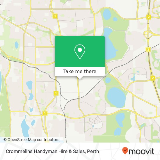 Mapa Crommelins Handyman Hire & Sales