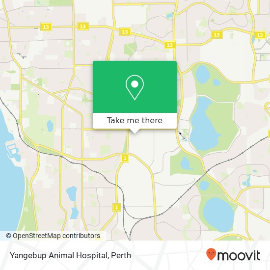 Yangebup Animal Hospital map