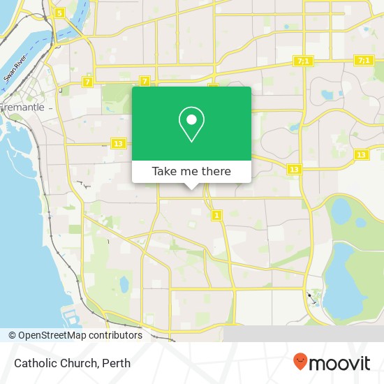 Catholic Church map