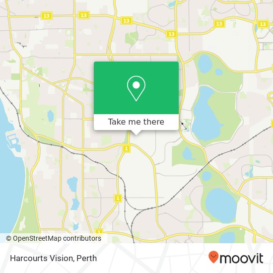 Mapa Harcourts Vision