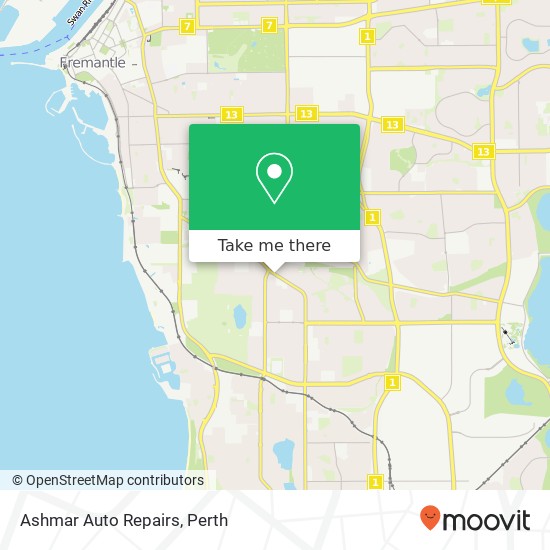 Ashmar Auto Repairs map