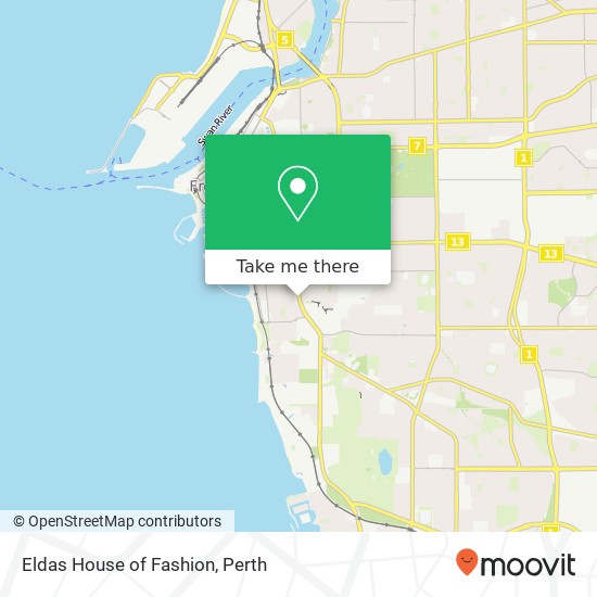 Eldas House of Fashion map