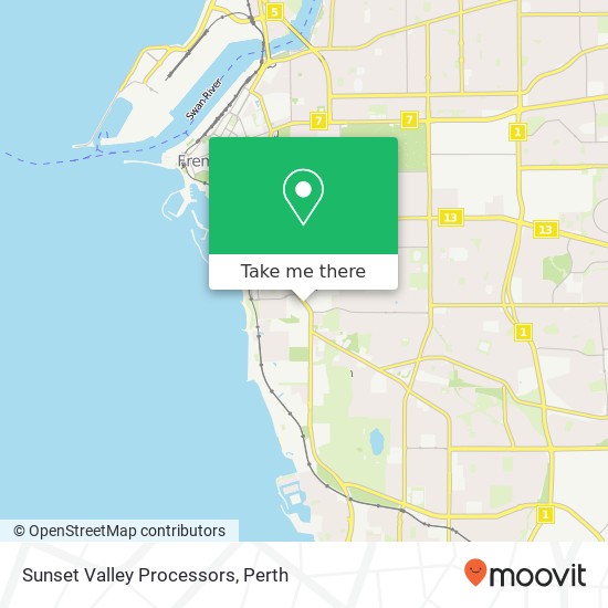 Sunset Valley Processors map