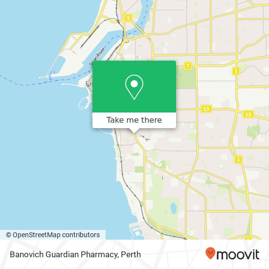 Banovich Guardian Pharmacy map