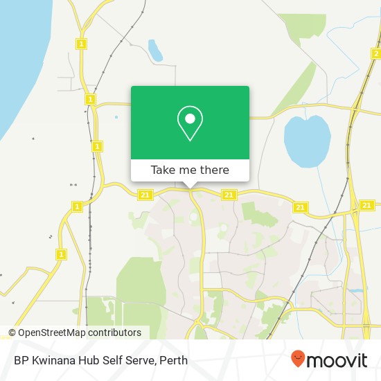 BP Kwinana Hub Self Serve map