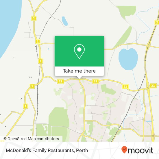 McDonald's Family Restaurants map