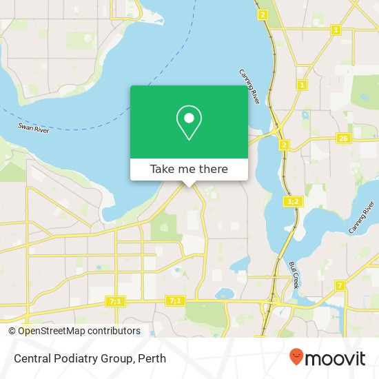 Central Podiatry Group map