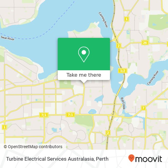 Turbine Electrical Services Australasia map