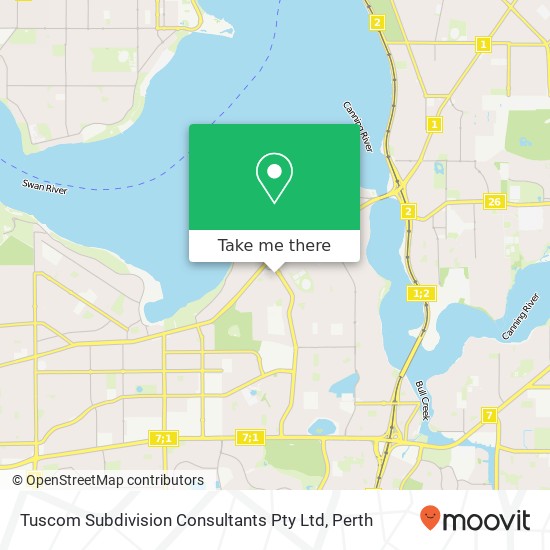 Tuscom Subdivision Consultants Pty Ltd map