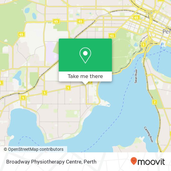 Broadway Physiotherapy Centre map