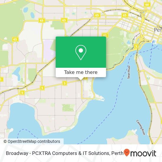 Broadway - PCXTRA Computers & IT Solutions map