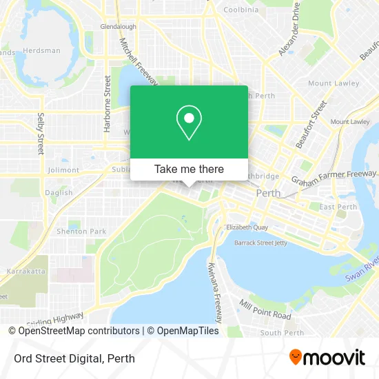 Mapa Ord Street Digital