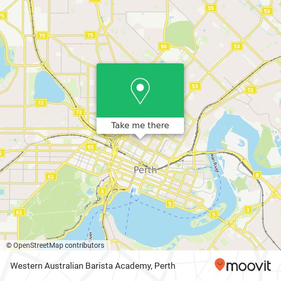 Western Australian Barista Academy map