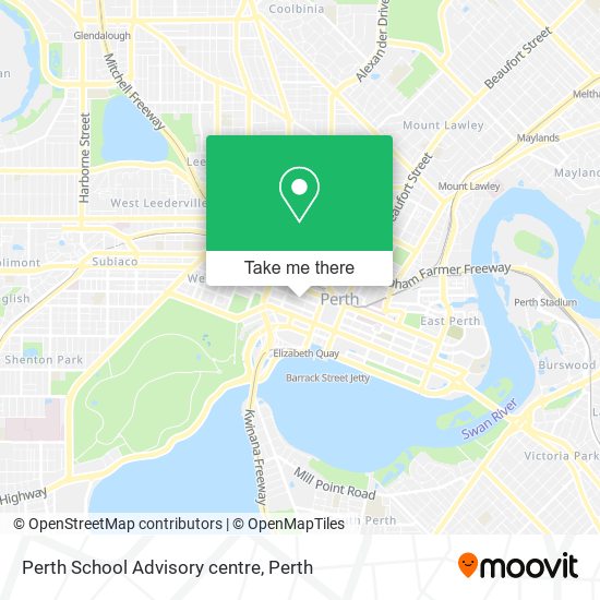 Mapa Perth School Advisory centre