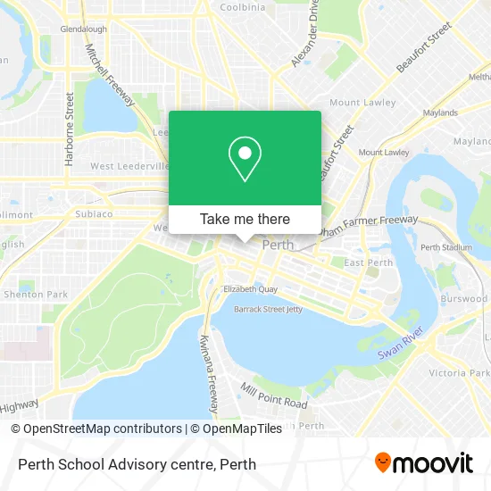 Mapa Perth School Advisory centre