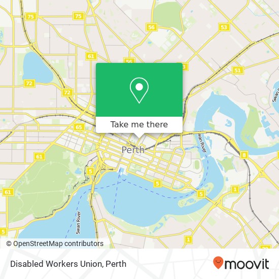 Disabled Workers Union map