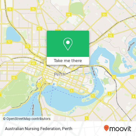 Australian Nursing Federation map