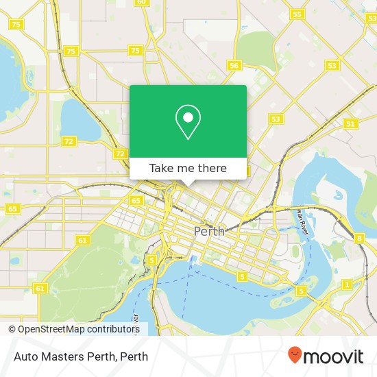 Auto Masters Perth map