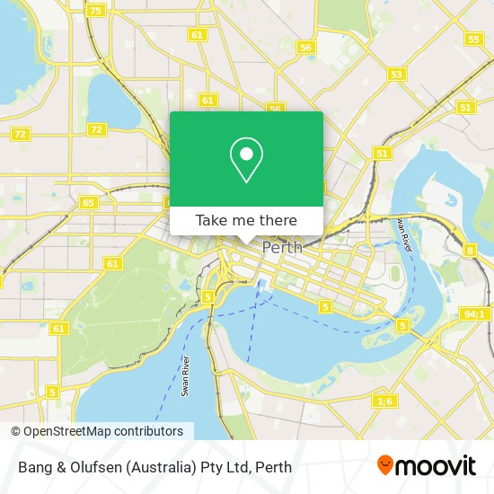 Mapa Bang & Olufsen (Australia) Pty Ltd
