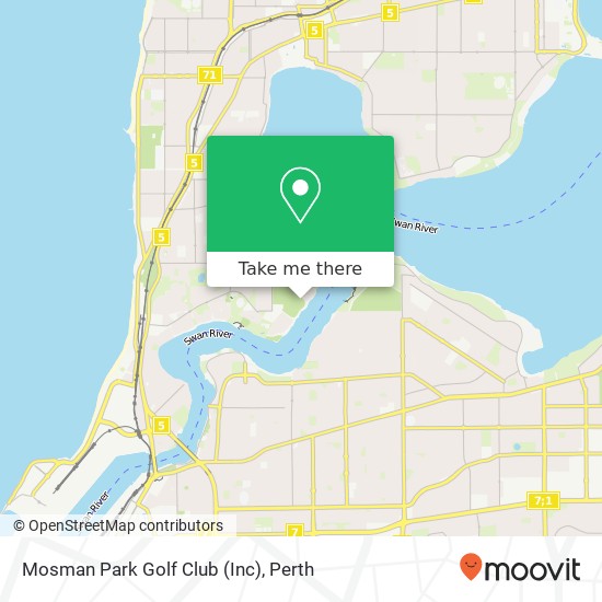 Mosman Park Golf Club (Inc) map