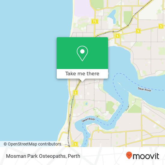 Mosman Park Osteopaths map