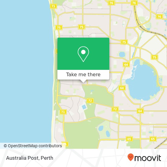 Mapa Australia Post