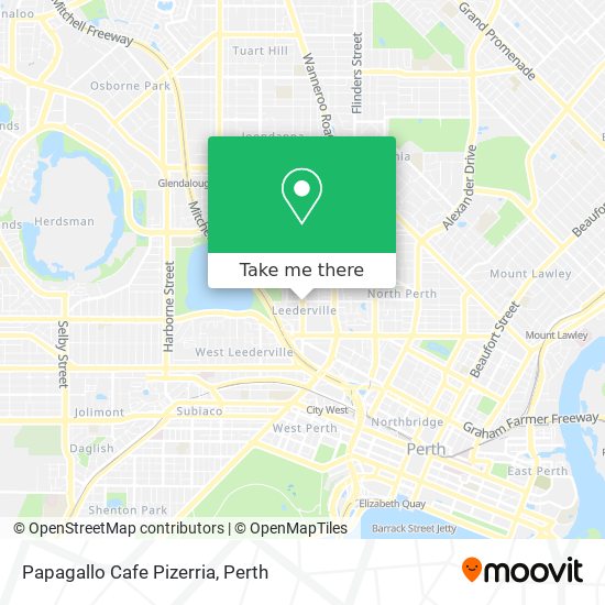 Papagallo Cafe Pizerria map