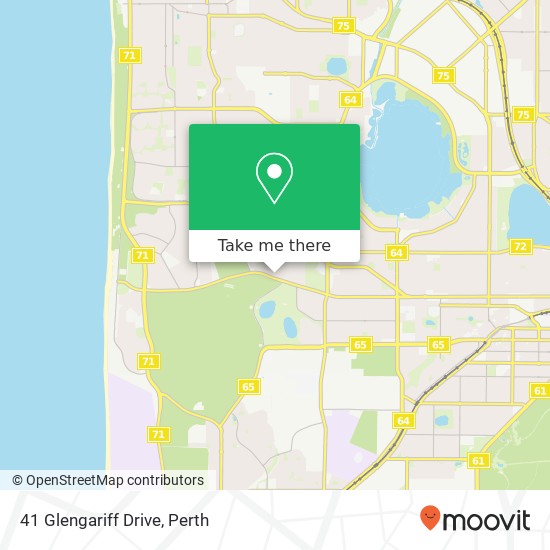 Mapa 41 Glengariff Drive