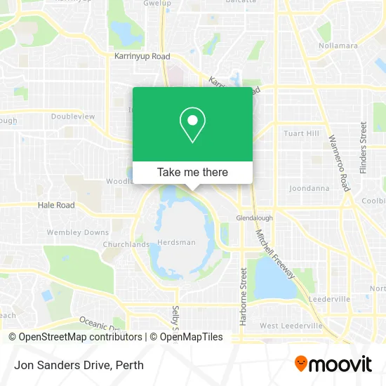 Mapa Jon Sanders Drive