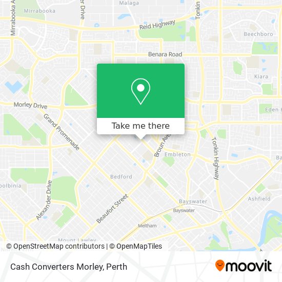 Cash Converters Morley map