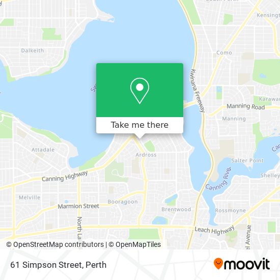 61 Simpson Street map