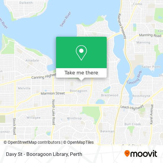 Mapa Davy St - Booragoon Library