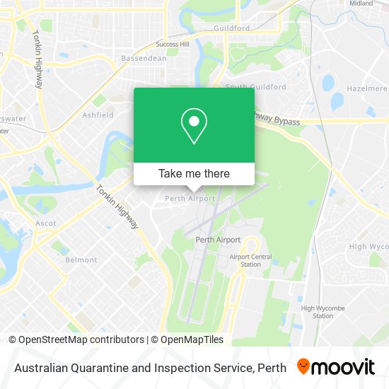 Australian Quarantine and Inspection Service map