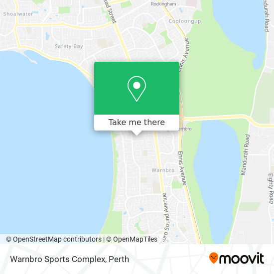 Mapa Warnbro Sports Complex