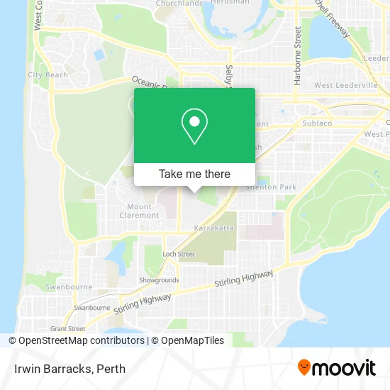 Irwin Barracks map