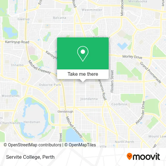 Mapa Servite College