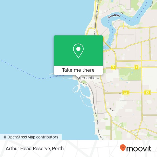 Arthur Head Reserve map