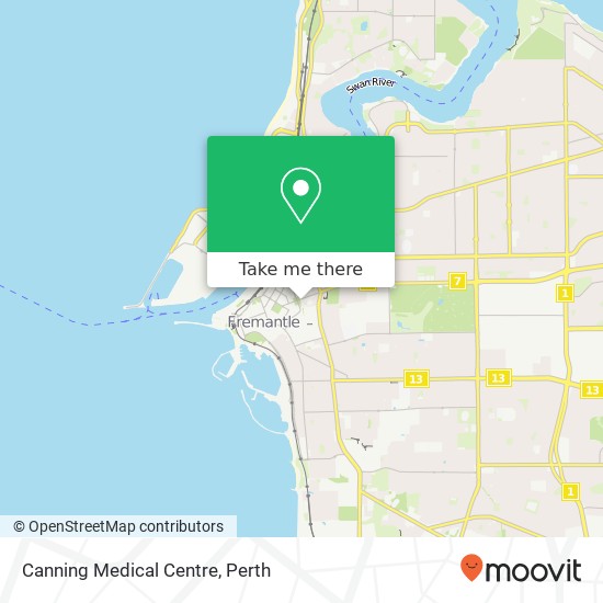 Canning Medical Centre map