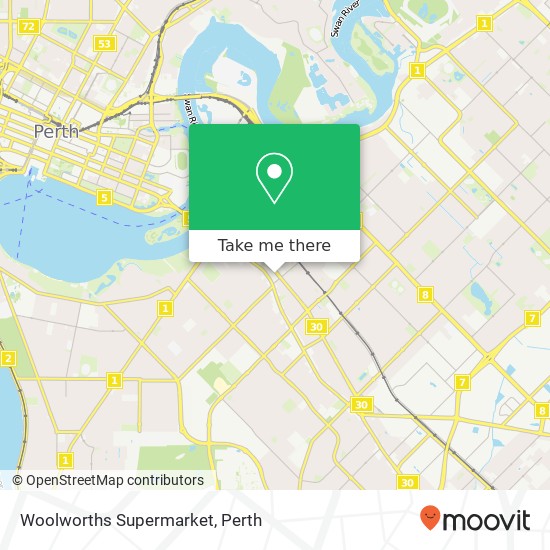 Woolworths Supermarket map