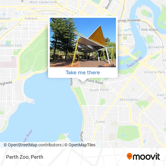 Perth Zoo map