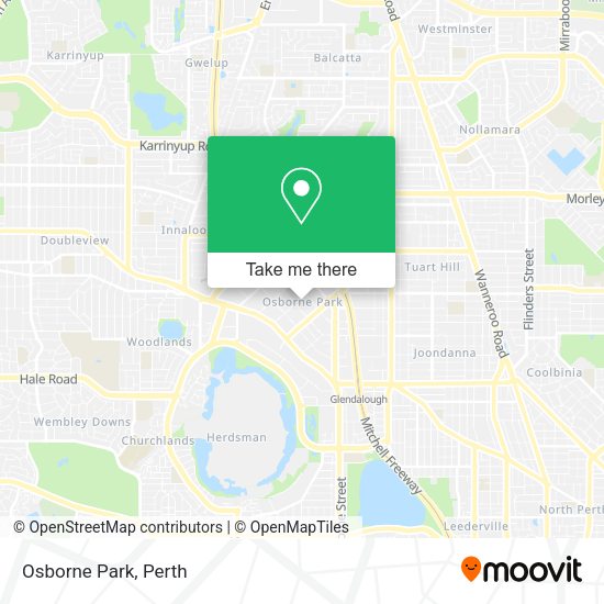 How to get to Osborne Park by bus or train?