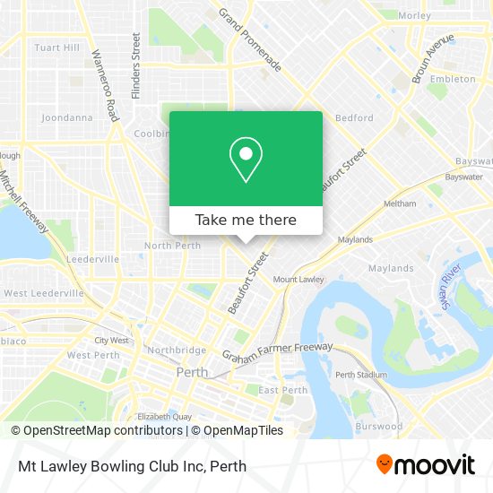 Mt Lawley Bowling Club Inc map