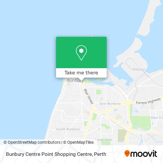 Bunbury Centre Point Shopping Centre map