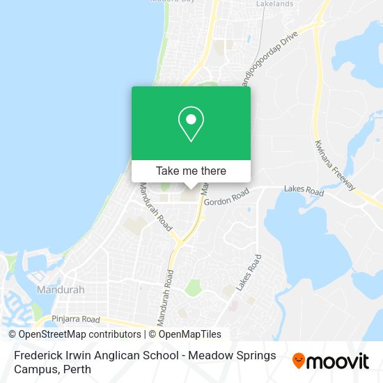 Frederick Irwin Anglican School - Meadow Springs Campus map